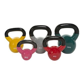 Binom Be Fit Set de Kettlebells Pesas Rusas Vinilo 2-32 Kg