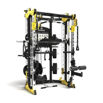 Binom Steel Force B10 NUOVO MODELLO Multigym, Doppia Puleggia, Power Rack, Multipower, Leg Press e accessori