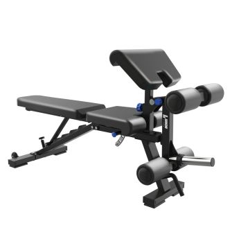 Binom Strength Panca Regolabile BS100 FIDBench con accessori per bicipiti e Gambe